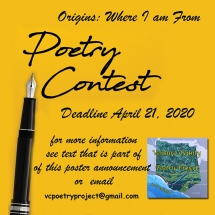 VC Poetry Project Contest Poster April 2020